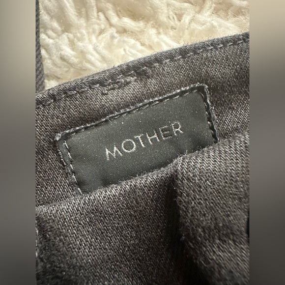 Mother High Waisted Looker skimp jeans black size 23 - Picture 6 of 8